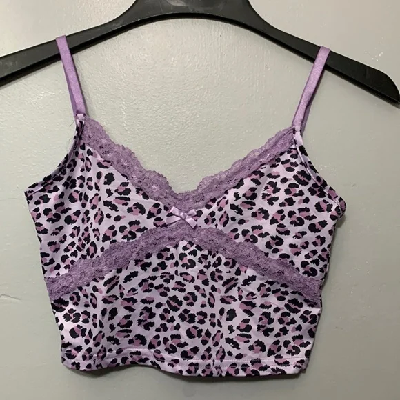 purple cheetah tank top